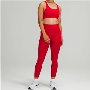 LULULEMON Instill High Rise Leggings Yoga Tight Size 12 Red